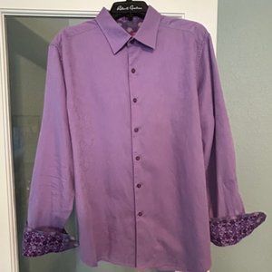 Robert Graham Purple Button-Down Men's XL